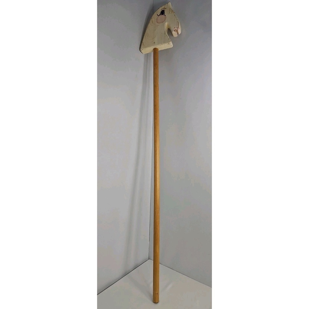 Appalachian 1950's Handmade Wood Horse Riding Stick - Birch & Pine Combo